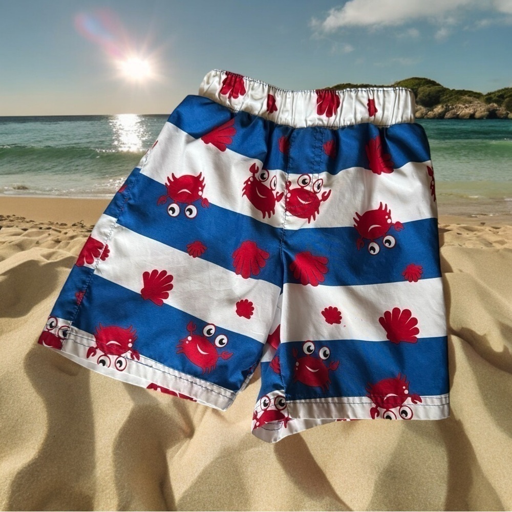 Toddler crab swim trunks by wippette - Picture 3 of 6